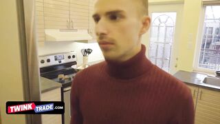 Twink Trade - Naughty Teen Twinks Help Their Stepdads With The Thanksgiving Dinner And Boner