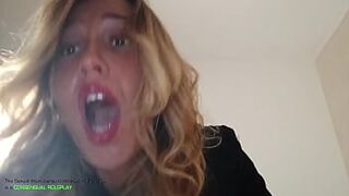 FURIOUSLY HARDCORE:the most PAINFUL and UNWANTED FUCK EVER! NO MERCY for MAELLE and for her PUSSY that gets DESTROYED by a PERVERSE FAN (CONSENSUAL ROLEPLAY, INTRO ENDS at 2:46) AMATEUR HOMEMADE 100% SEXTAPE