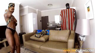 Cute Kenyan Housewife Jizzed On By Fake White Producer