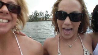 Five sexy teens head out on a boat and wild passionate action ensues