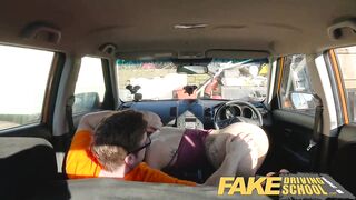 Fake Driving School Hard sex and creampie on 2nd lesson for Alessa Savage