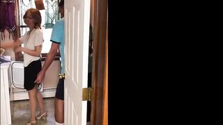 Old lady surrenders to neighbor boy