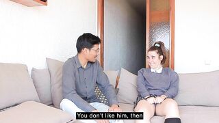 Stepfather teaches his stepdaughter how to have sex