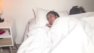 Step Mom And Step Son Share a Bed In A Hotel Room. English subtitles
