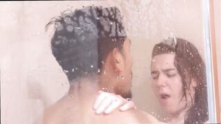 Stepbrothers fuck sexy and wild in the shower