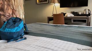 Hot Stepmom And Son Share a Bed In A Hotel
