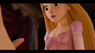 Rapunzel Gets A Little Bit Naughty With Her Guests Dick ( Cartoon Parody )