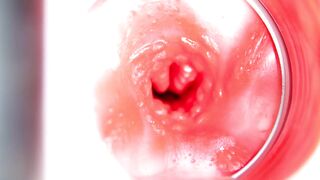 CAMERA INSIDE PUSSY: BIG CUMSHOT IN PUSSY! BEST Internal ASMR in 4K