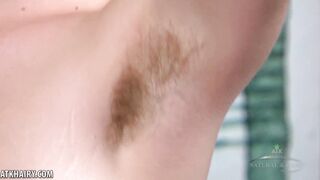 Apricot Pitts shows off her hairy holes