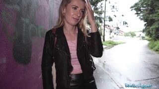 Public Agent Picked up this athletic blonde in the rain