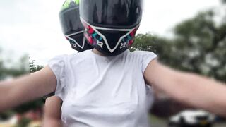 I Picked Up My Favorite Client From DIDI Without A Bra And Touched My Big Tits Again