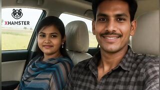 Indian Village girl enjoys Couple New Car in farm house by -Snapchat143