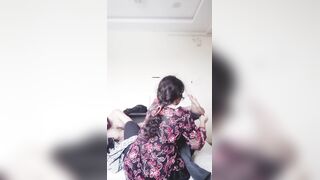 My gf Romance with me in my bedroom in shalwar qamees