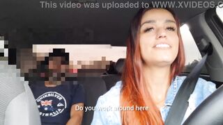 APP driver catches passenger masturbating from behind and gives it to him in the car!