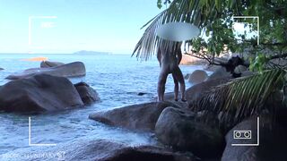 voyeur spy nude couple having sex on public beach - projectfiundiary