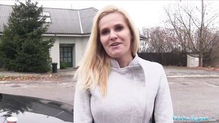 Public Agent Desperate MILF Black Canary Fucks for a Job