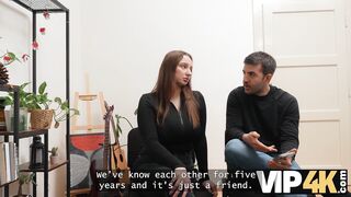 VIP4K. She wants everyone to try her BIG TITS, even a Stranger off the street