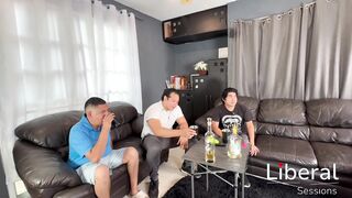 Stepmom fucked by her stepson and his friends