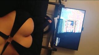 Fucking while watching porn