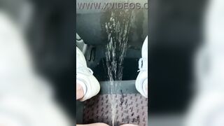 pissing against my car seat